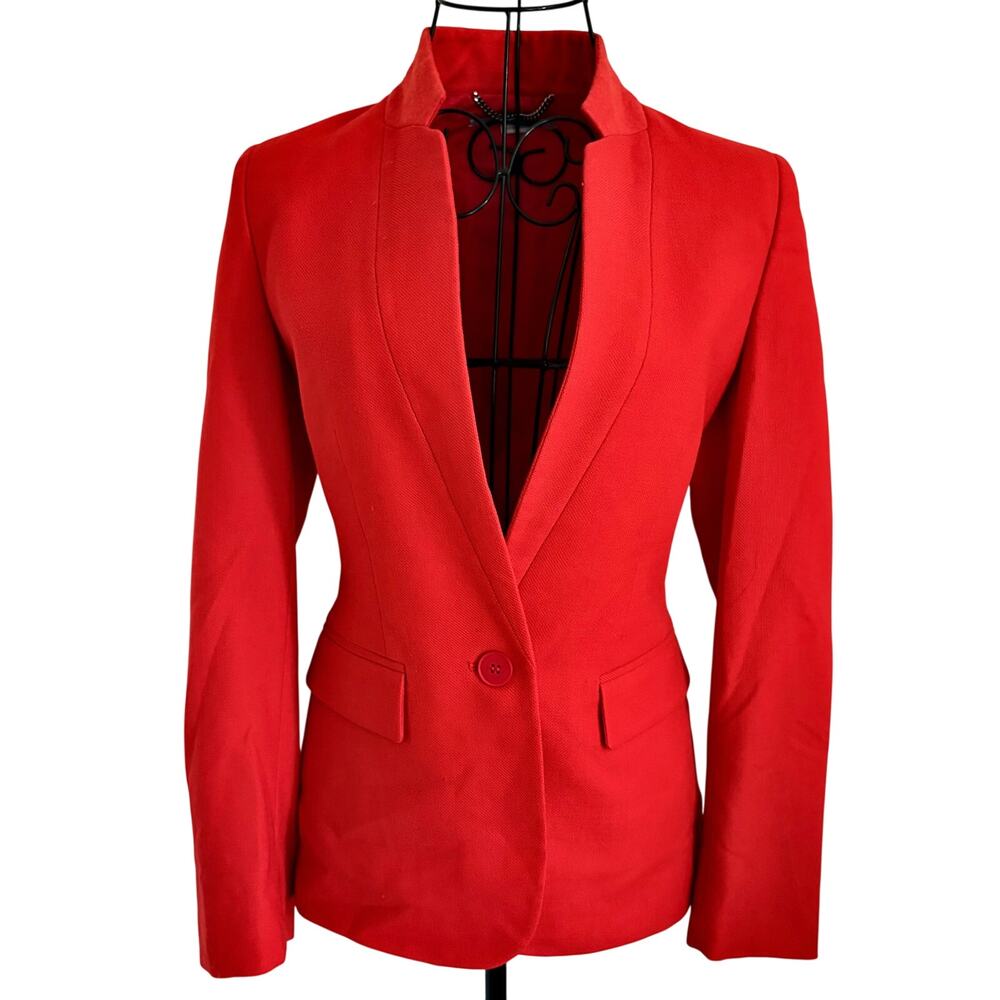 Stella McCartney 100% Wool Single Button Tailored Blazer Luxury MSRP $2199